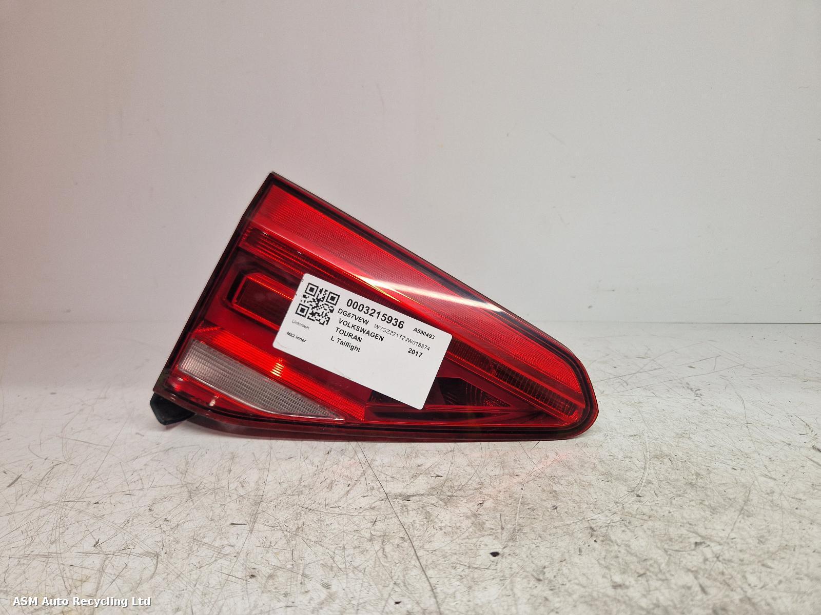 View Auto part L Taillight Volkswagen Touran 2017