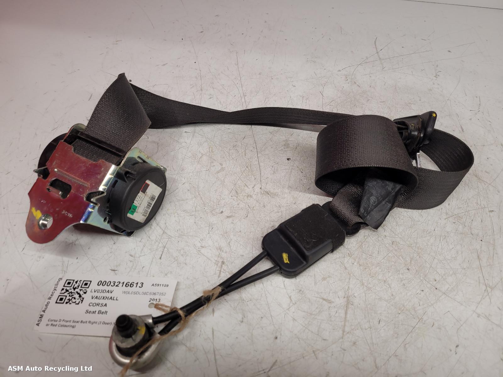 View Auto part Seat Belt Vauxhall Corsa 2013
