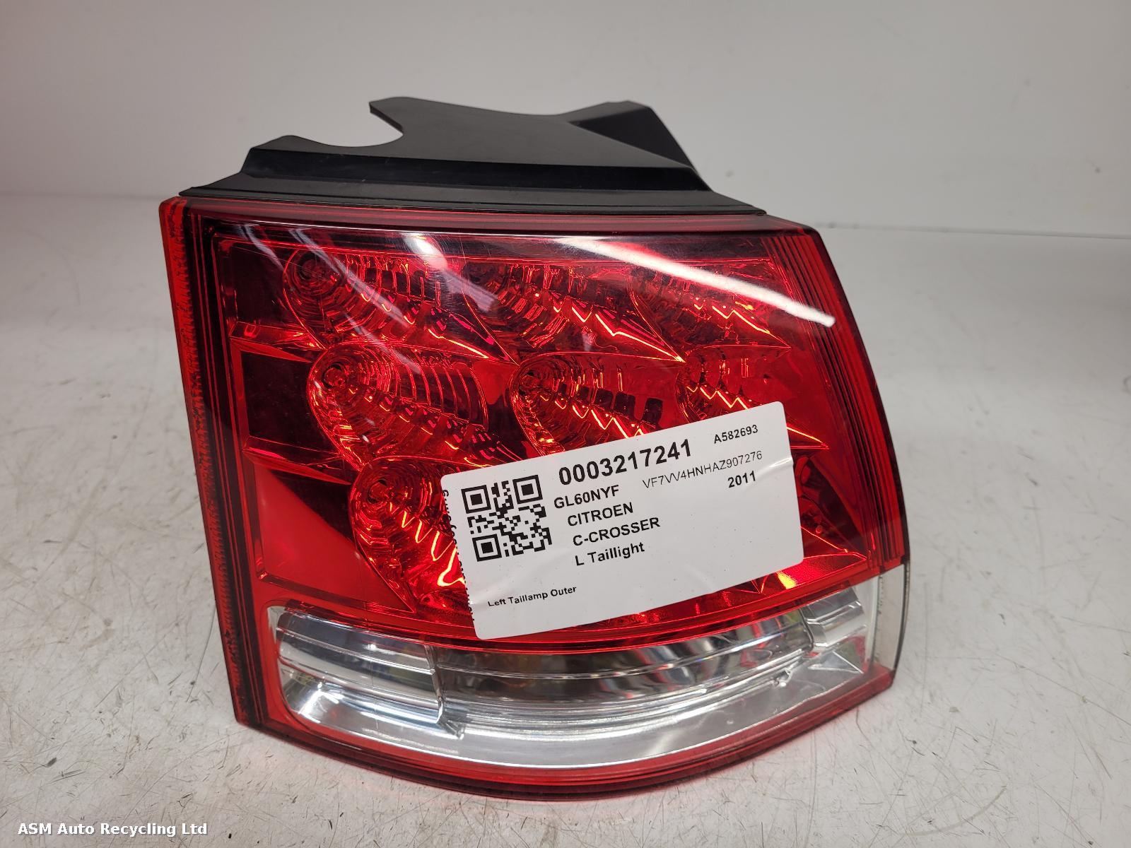 View Auto part L Taillight Citroen C-crosser 2011