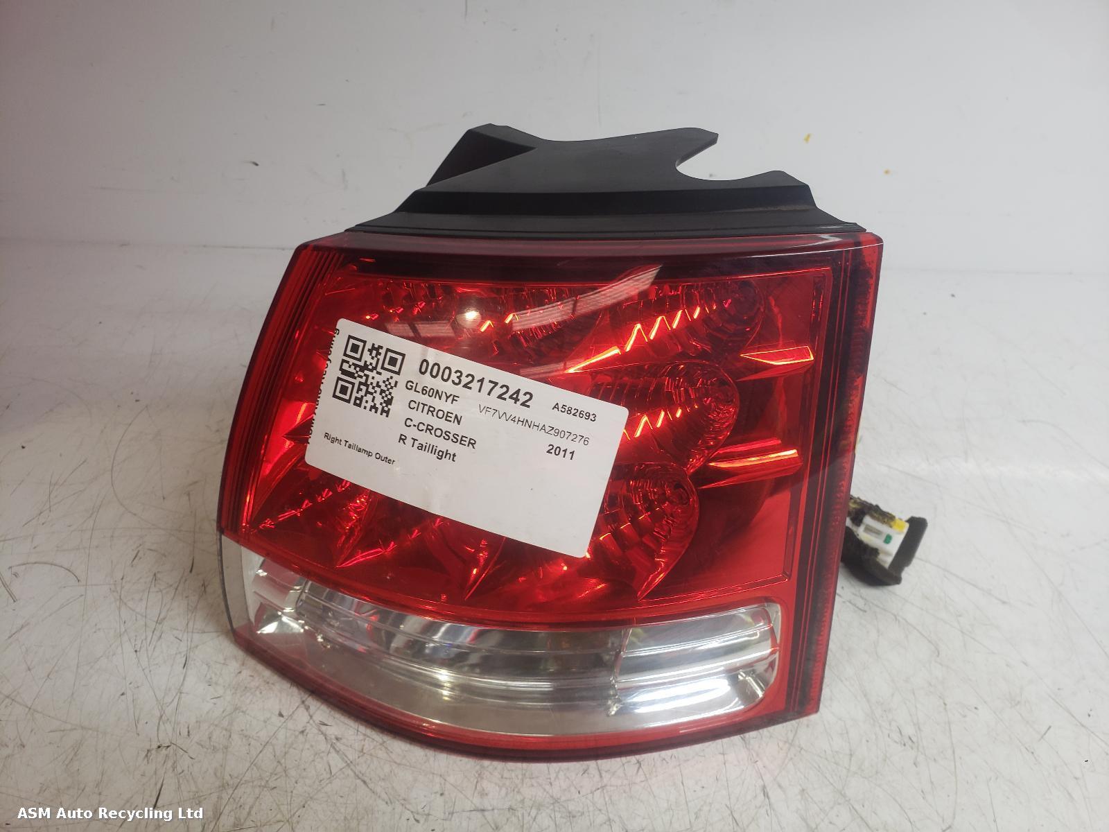 View Auto part R Taillight Citroen C-crosser 2011