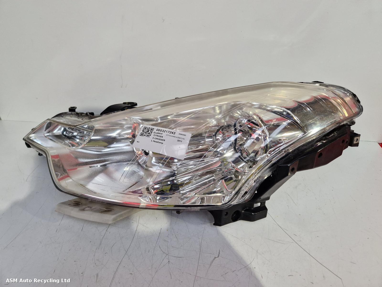 View Auto part L Headlamp Citroen C-crosser 2011