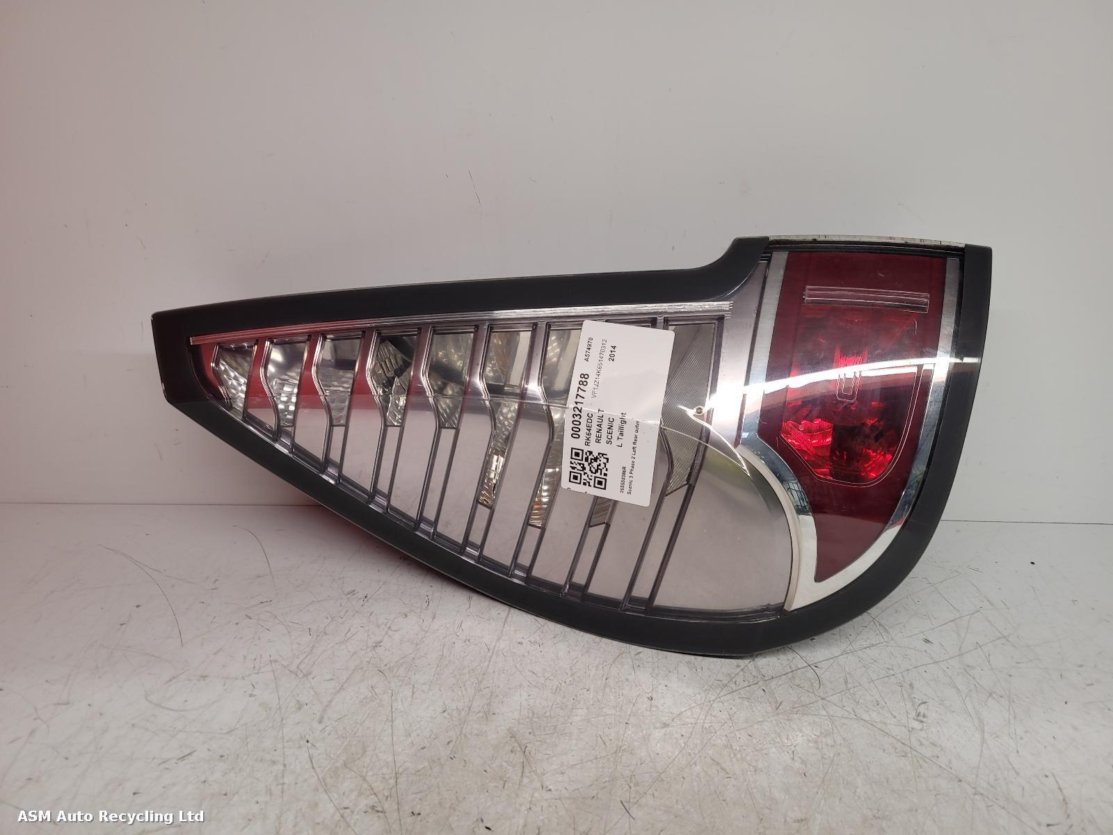 View Auto part L Taillight Renault Scenic 2014