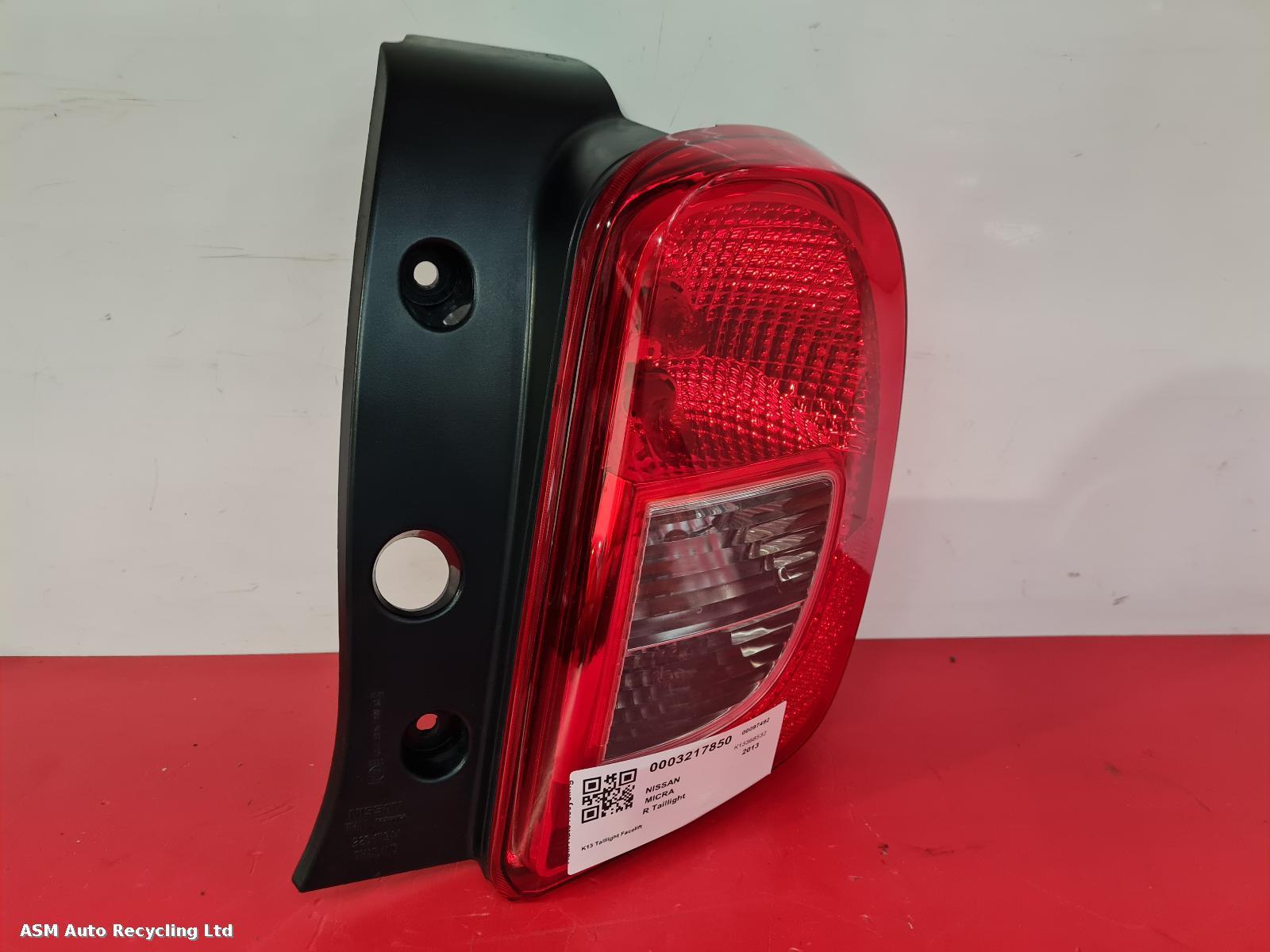 View Auto part R Taillight Nissan Micra 2013