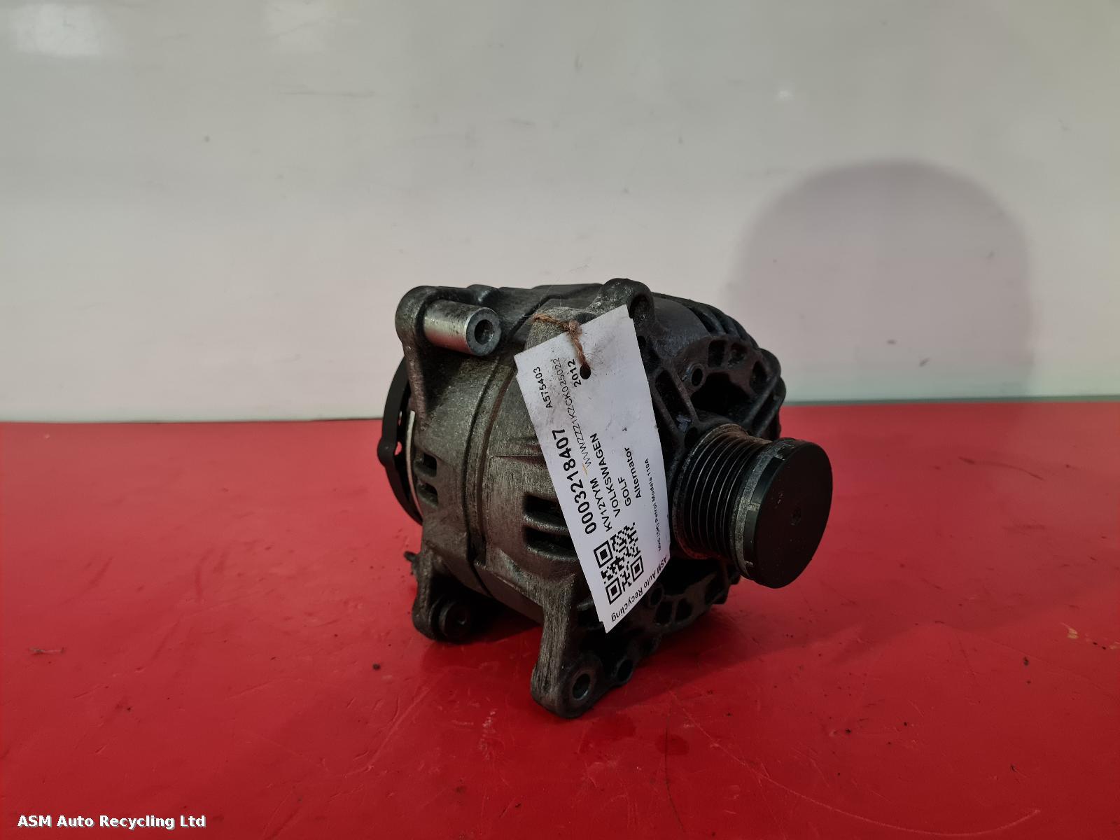 View Auto part Alternator Volkswagen Golf 2012