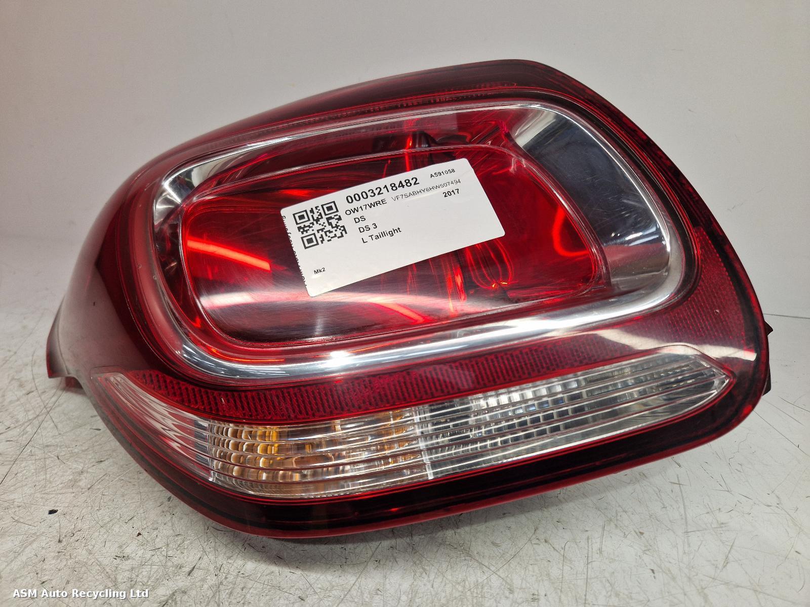 View Auto part L Taillight Ds Ds 3 2017