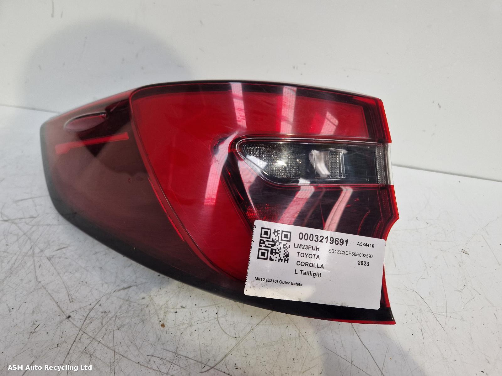View Auto part L Taillight Toyota Corolla 2023