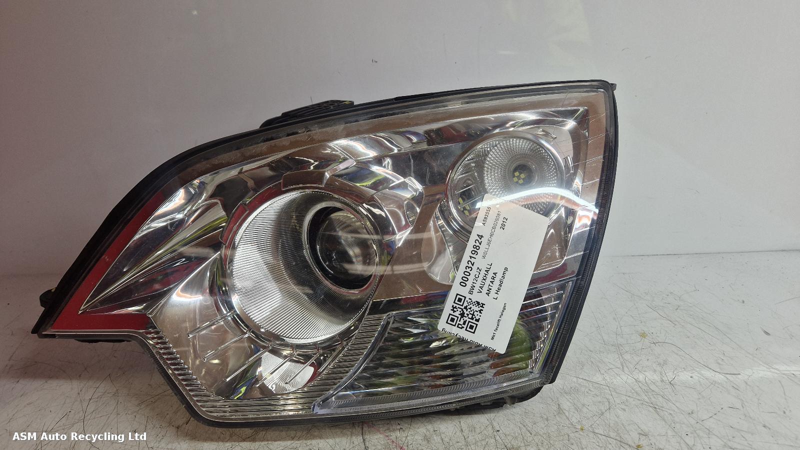 View Auto part L Headlamp Vauxhall Antara 2012