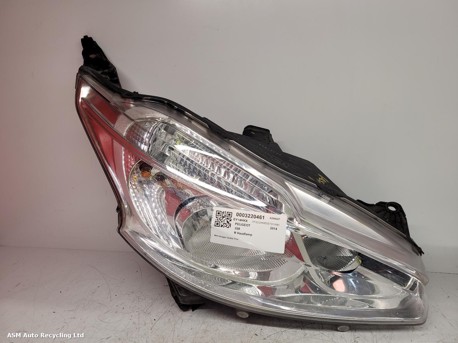 View Auto part R Headlamp Peugeot 208 2014