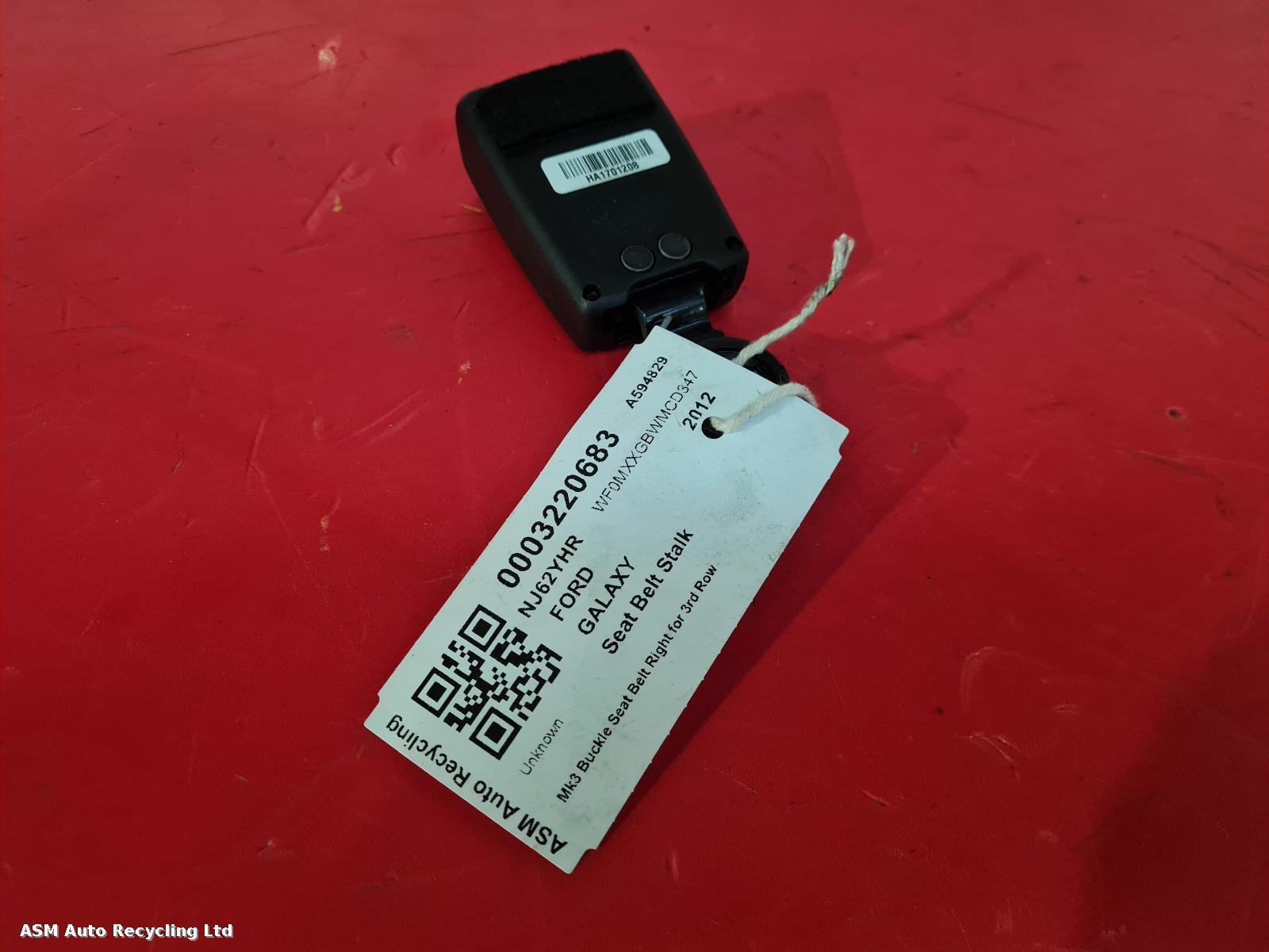 View Auto part Seat Belt Ford Galaxy 2012