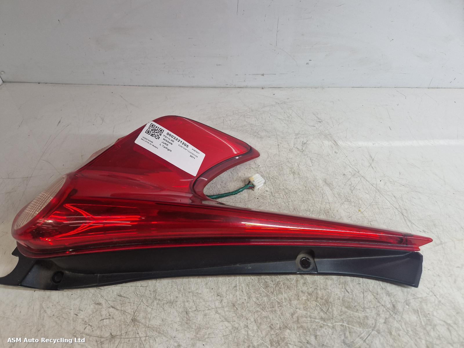View Auto part L Taillight Nissan Juke 2011