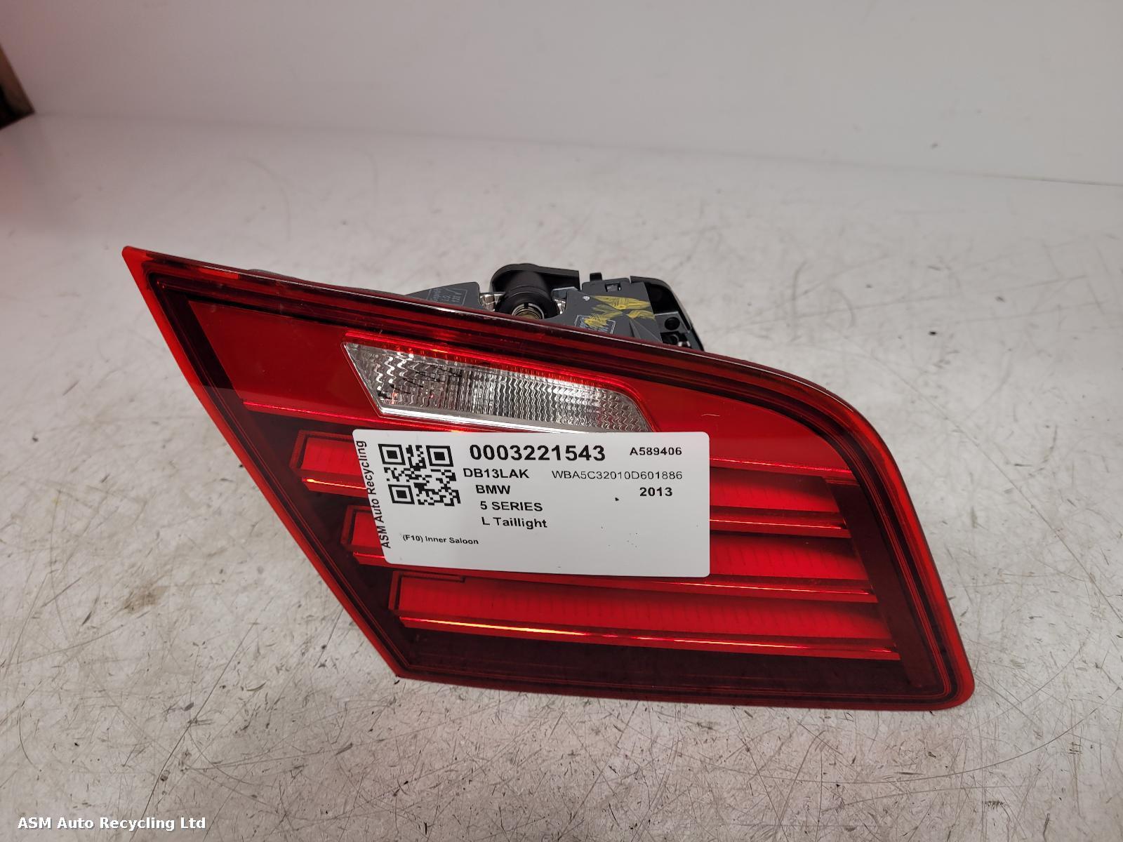 View Auto part L Taillight Bmw 5 Series 2013