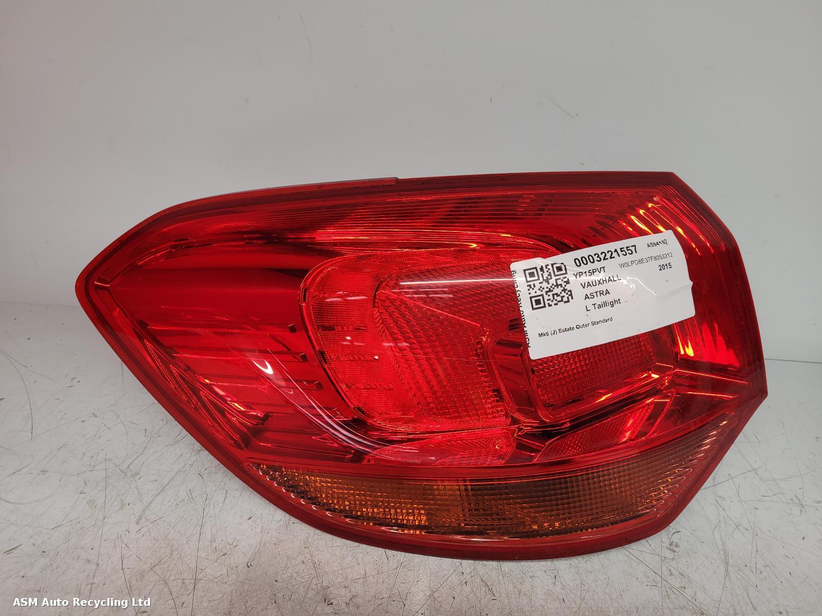 View Auto part L Taillight Vauxhall Astra 2015