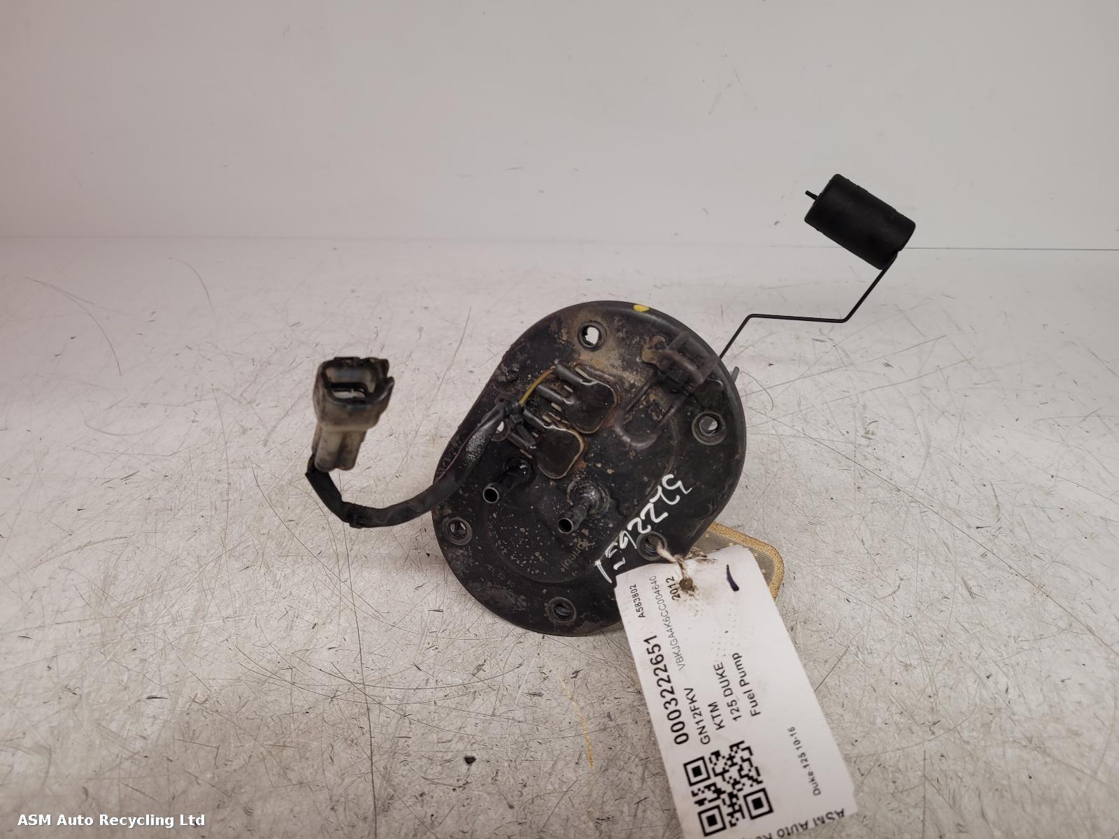 View Auto part Fuel Pump Ktm 125 Duke 2012