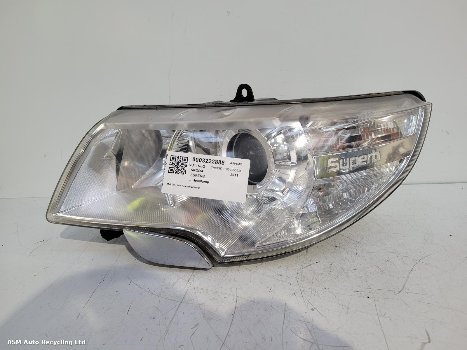 View Auto part L Headlamp Skoda Superb 2011