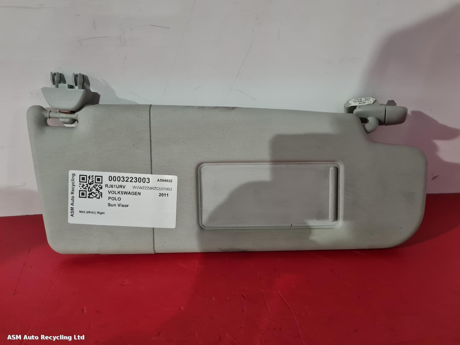 View Auto part Sun visor Volkswagen Polo 2011