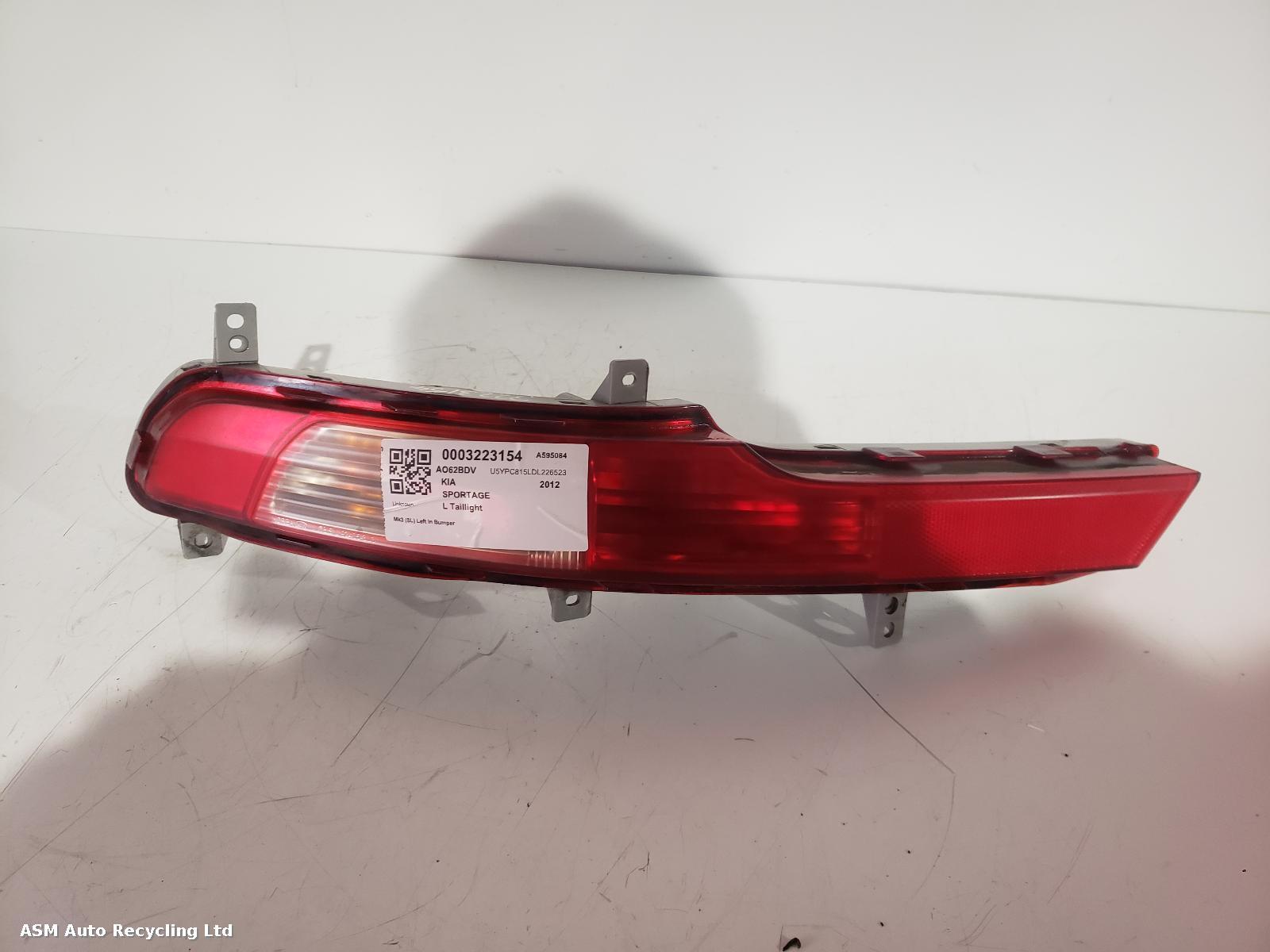 View Auto part L Taillight Kia Sportage 2012