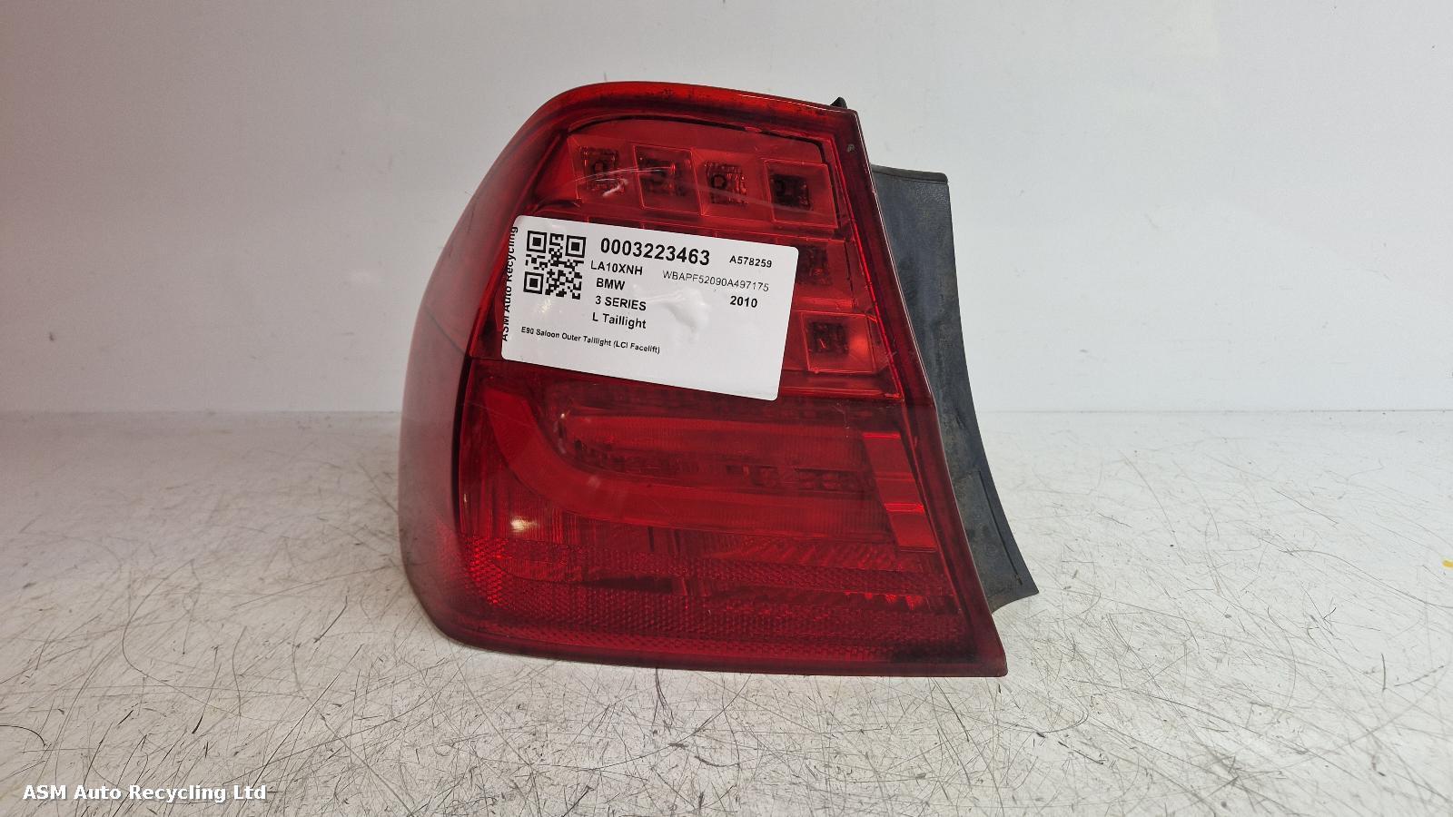 View Auto part L Taillight Bmw 3 Series 2010