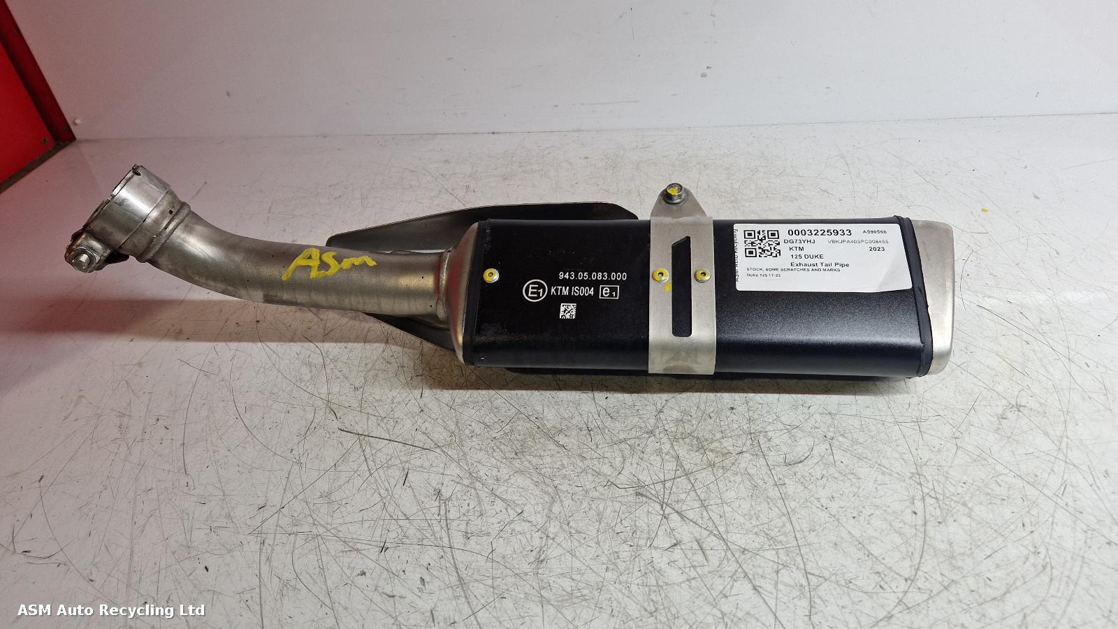 View Auto part Tail Pipe Ktm 125 Duke 2023