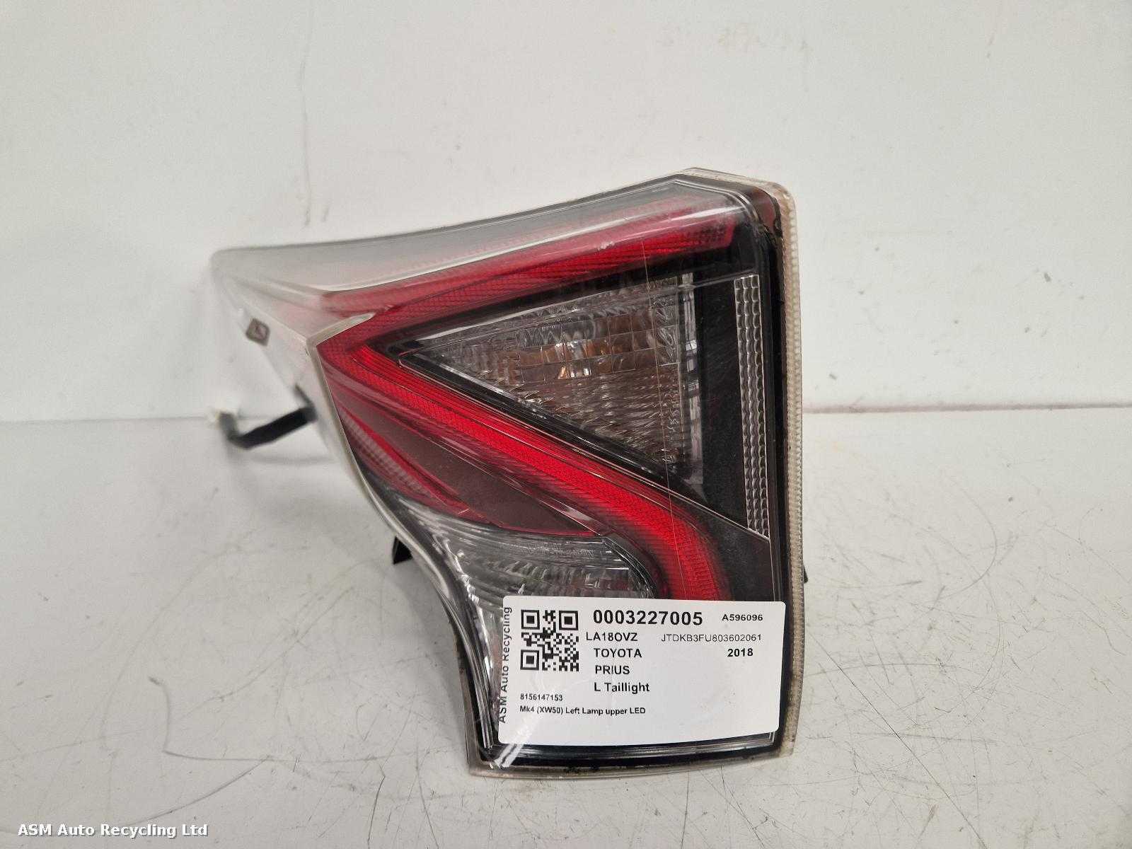 View Auto part L Taillight Toyota Prius 2018