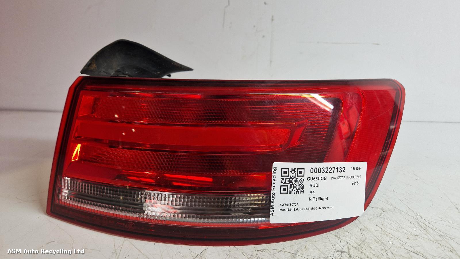 View Auto part R Taillight Audi A4 2016