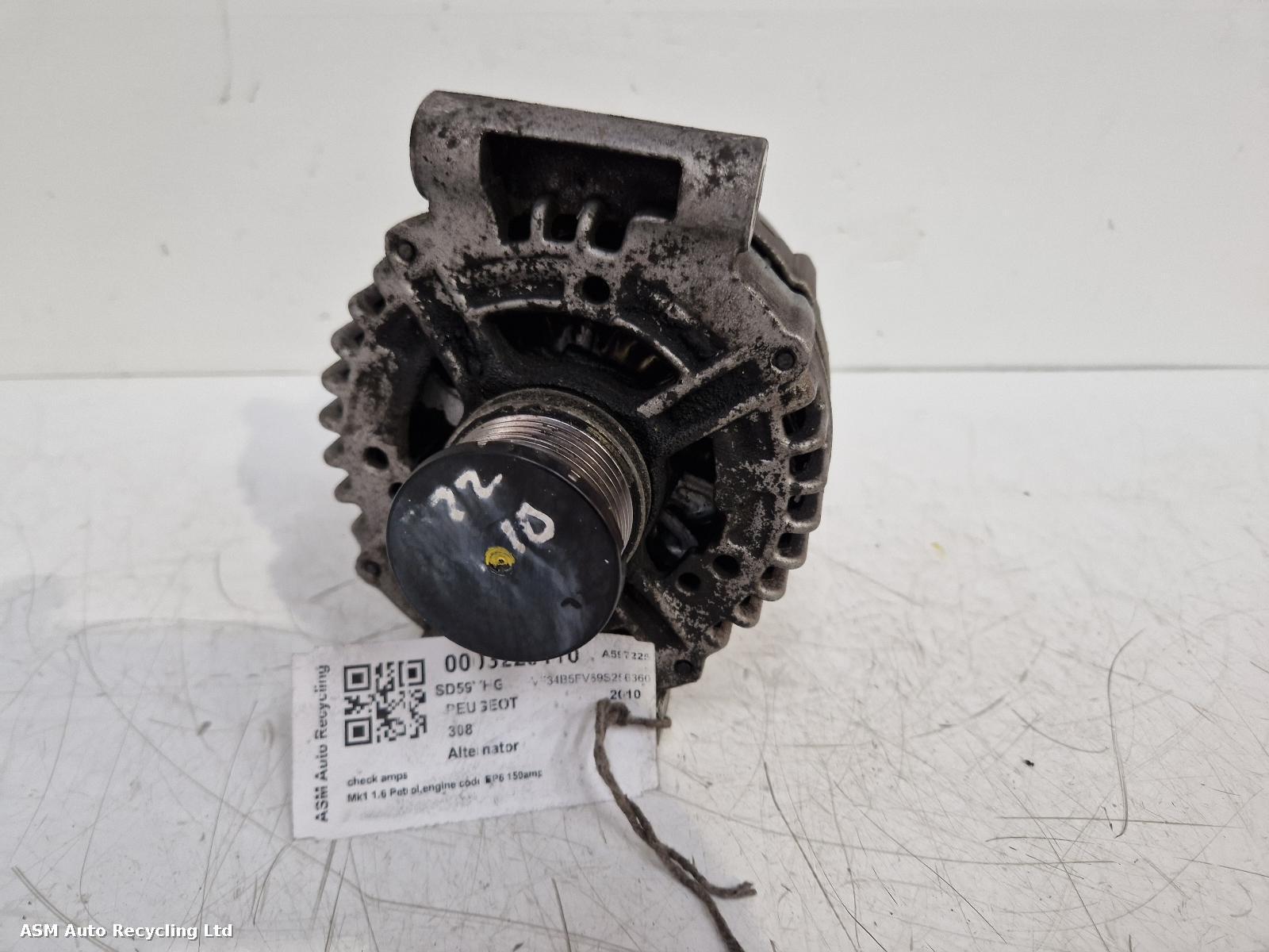 View Auto part Alternator Peugeot 308 2010