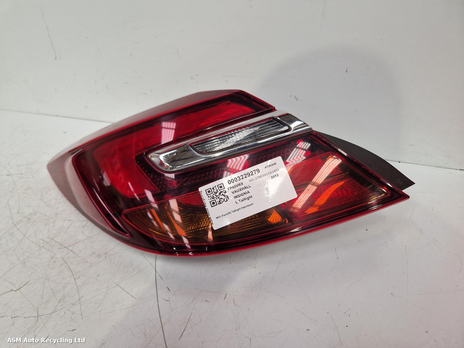 View Auto part L Taillight Vauxhall Insignia 2015