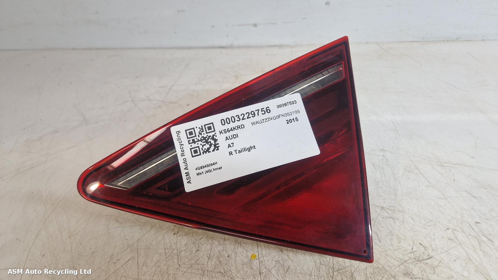 View Auto part R Taillight Audi A7 2015