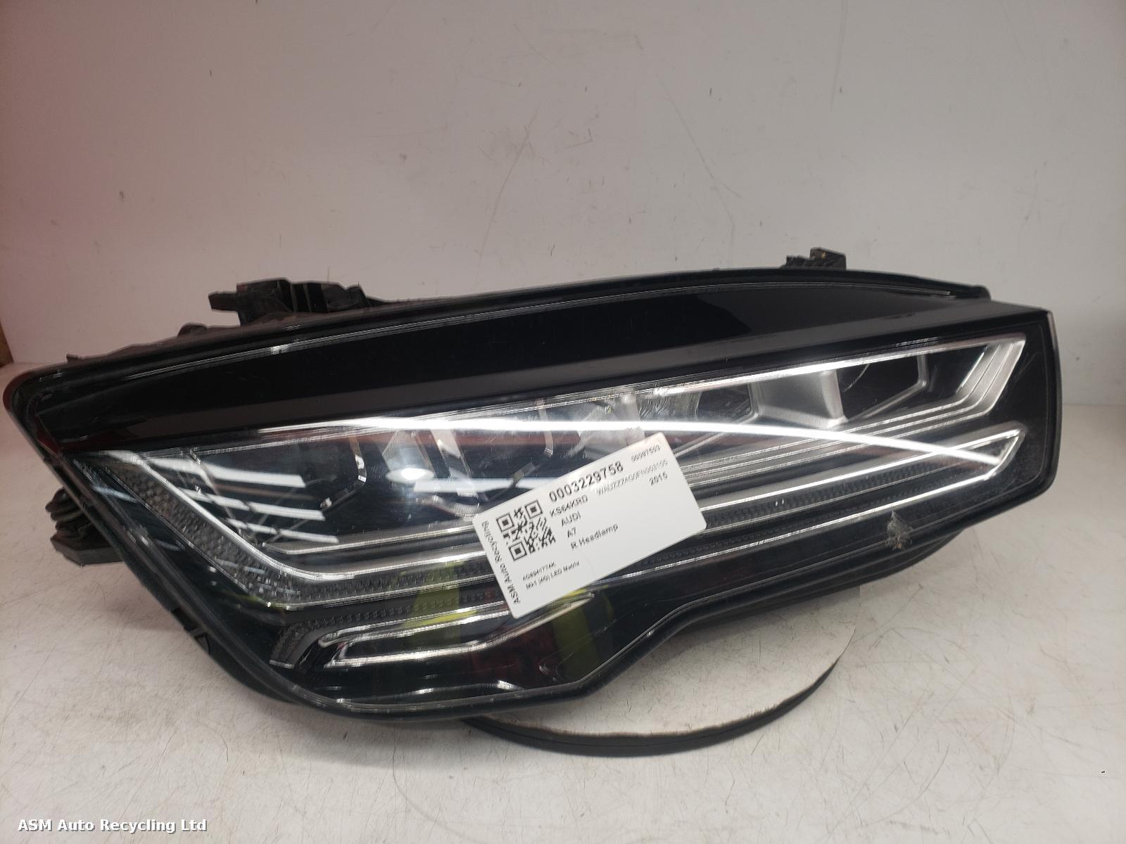 View Auto part R Headlamp Audi A7 2015