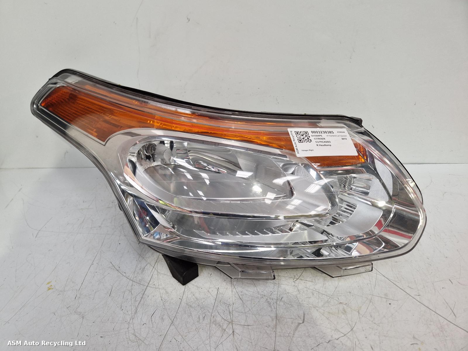 View Auto part R Headlamp Citroen C3 Picasso 2010