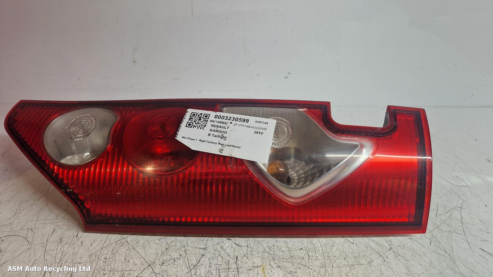 View Auto part R Taillight Renault Kangoo 2010