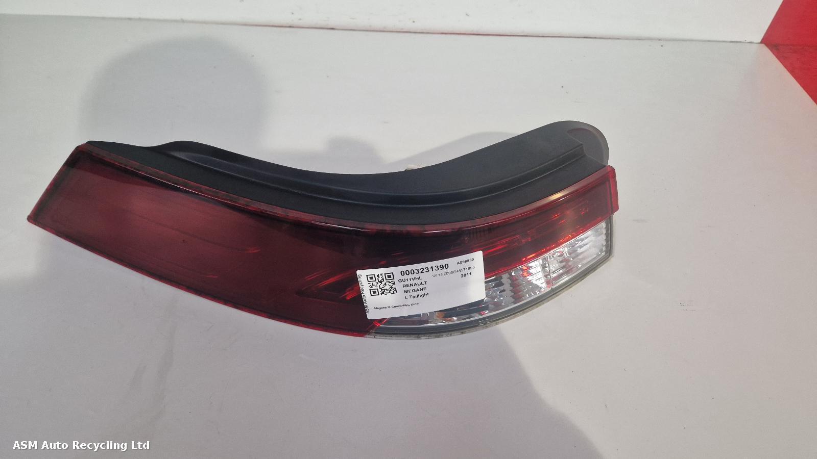View Auto part L Taillight Renault Megane 2011