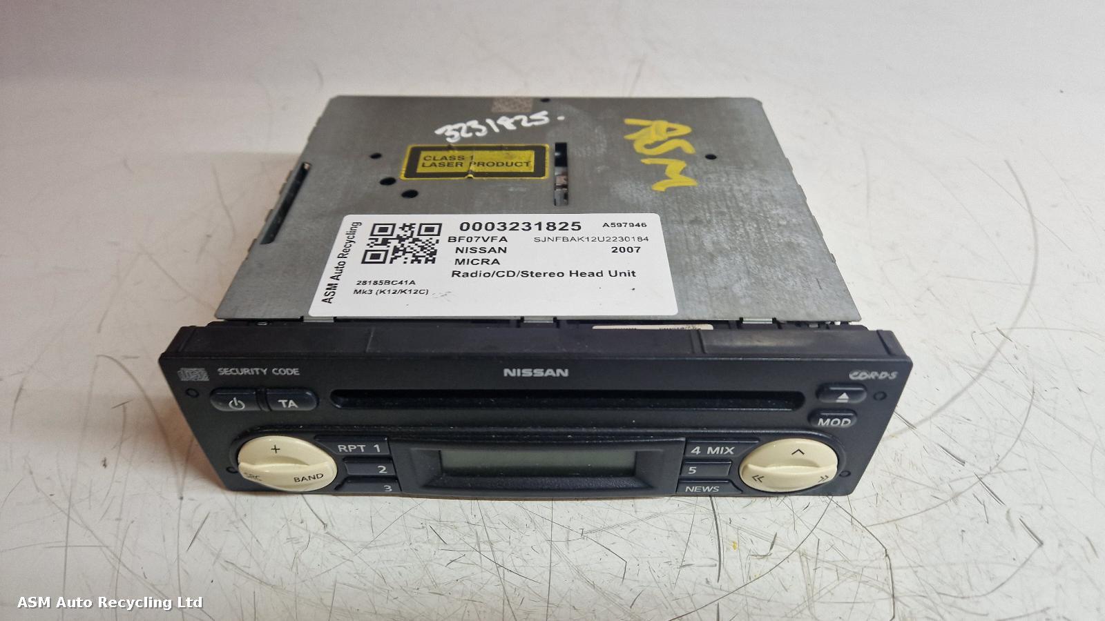 View Auto part A/V Equipment Nissan Micra 2007