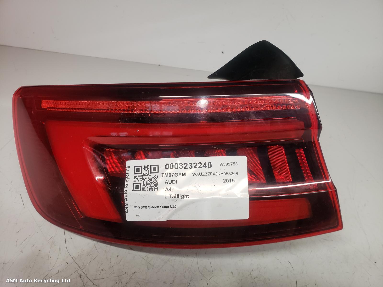 View Auto part L Taillight Audi A4 2019