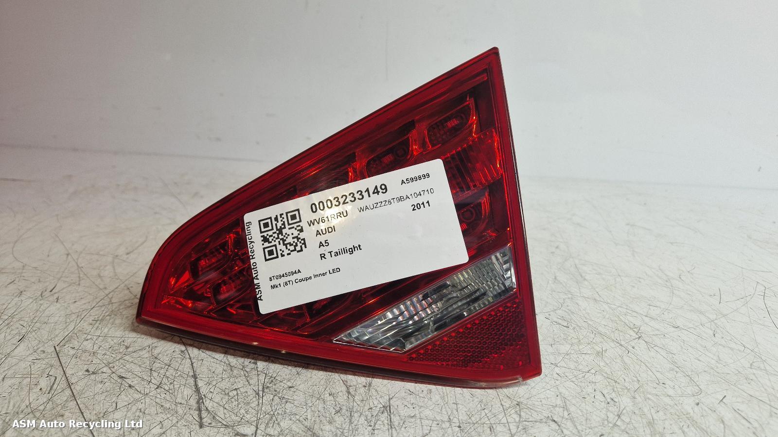 View Auto part R Taillight Audi A5 2011