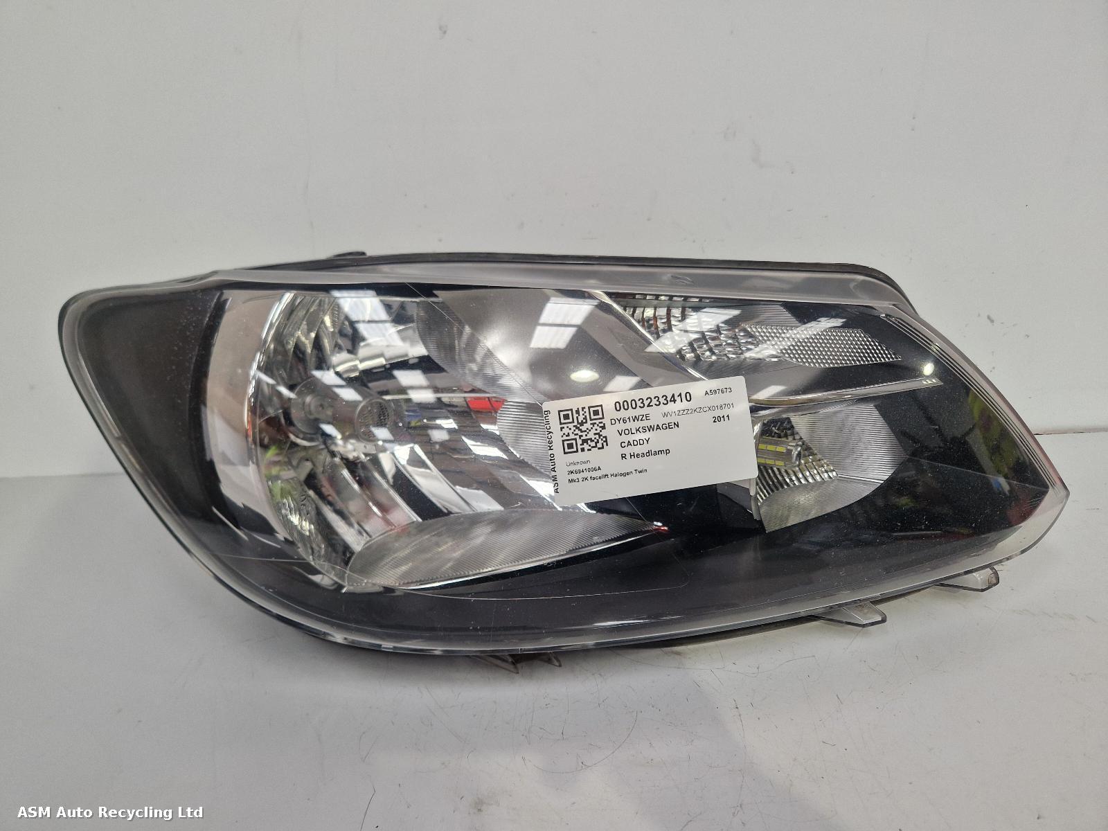View Auto part R Headlamp Volkswagen Caddy 2011