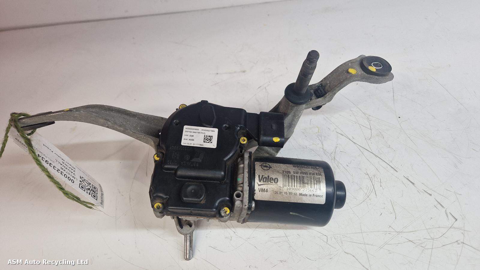 View Auto part Wiper Motor Front Vauxhall Zafira 2015