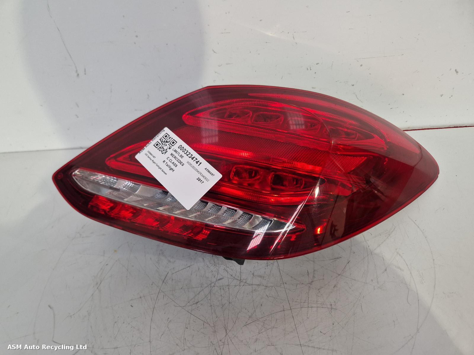 View Auto part R Taillight Mercedes C Class 2017