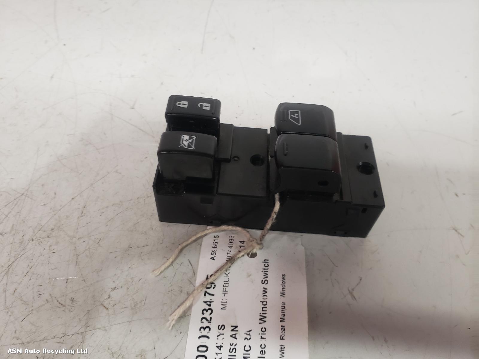 View Auto part Elect. Window Switch Nissan Micra 2014