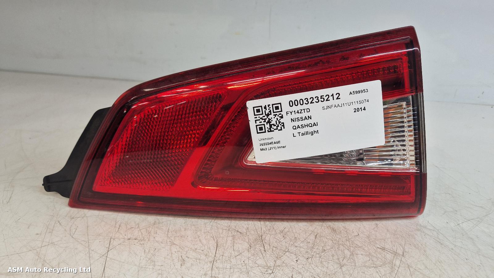View Auto part L Taillight Nissan Qashqai 2014