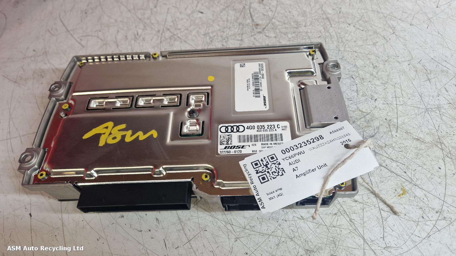 View Auto part Amplifier Unit Audi A7 2016