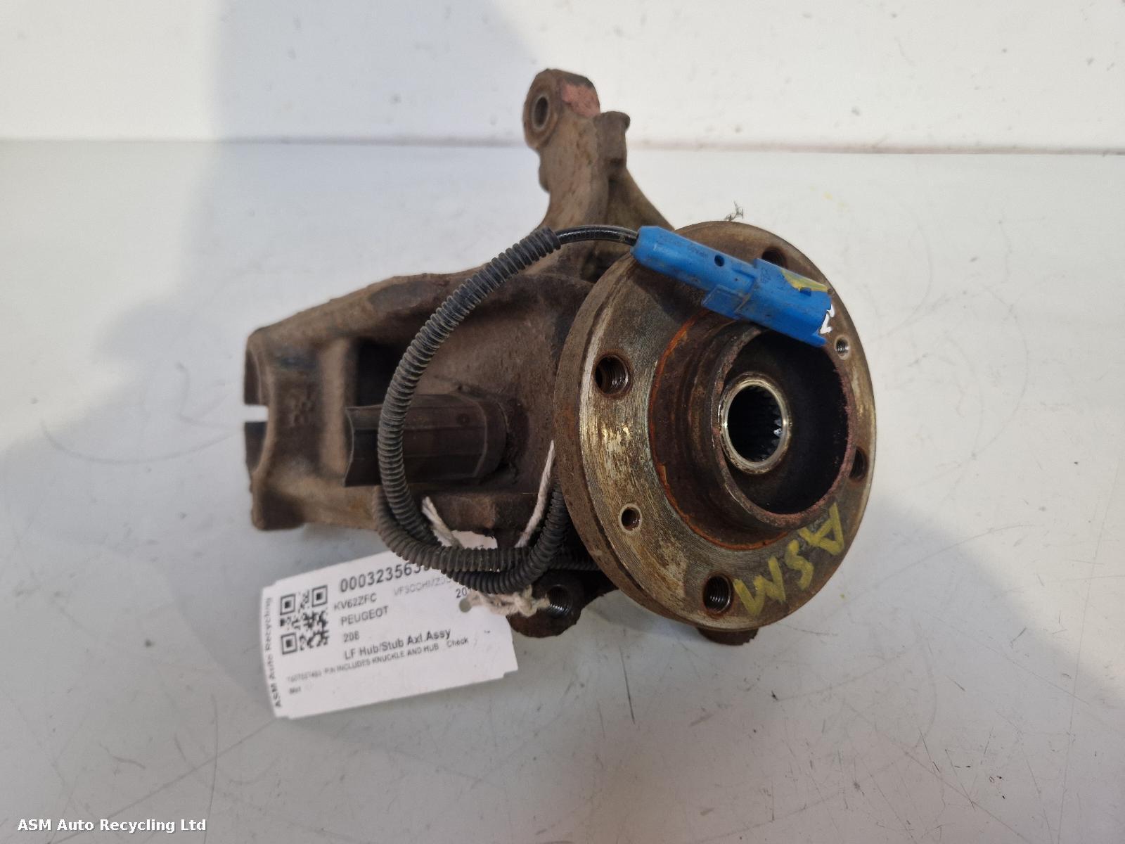 View Auto part LF Hub/Stub Axle Assembly Peugeot 208 2012