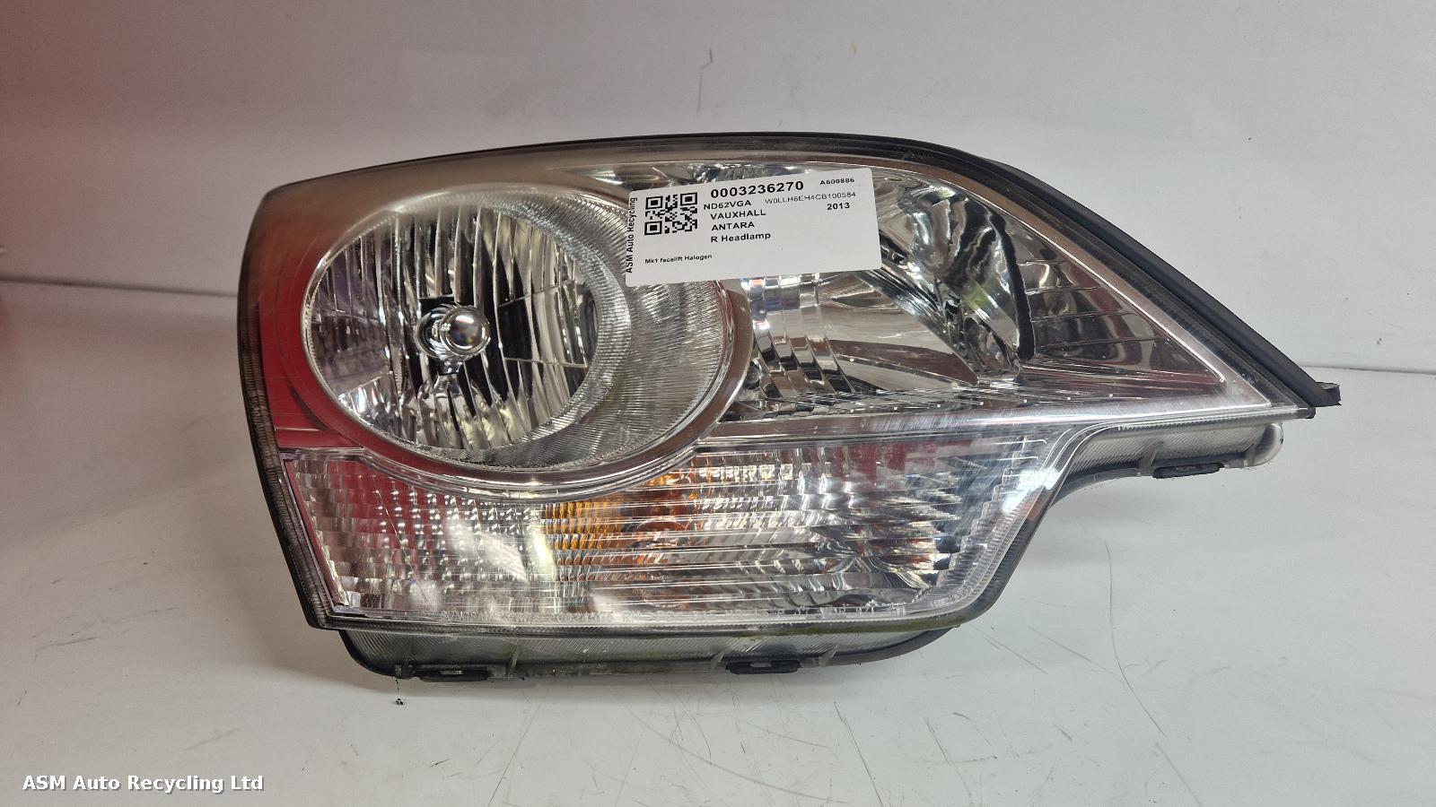 View Auto part R Headlamp Vauxhall Antara 2013