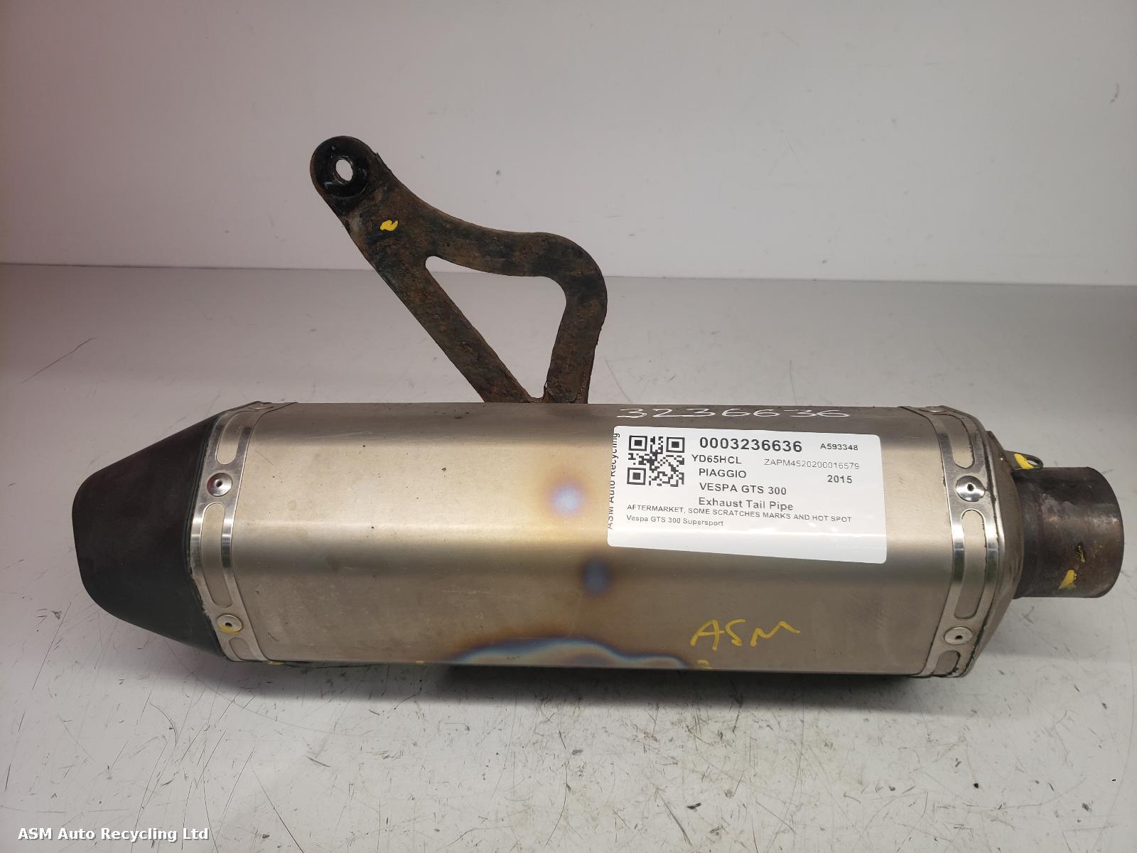 View Auto part Tail Pipe Piaggio Vespa Gts 300 Supersport  2015