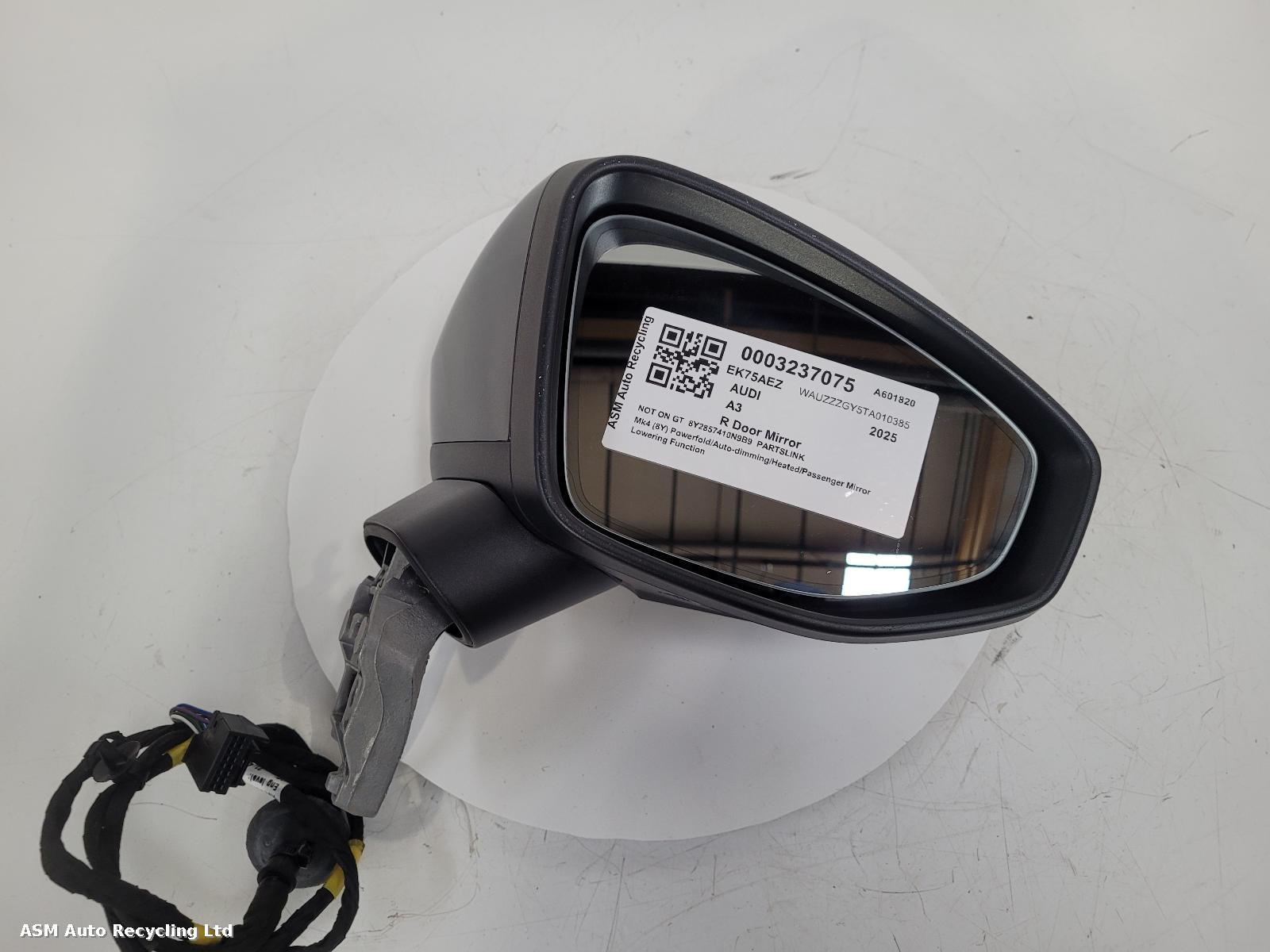 View Auto part R Door Mirror Audi A3 2025