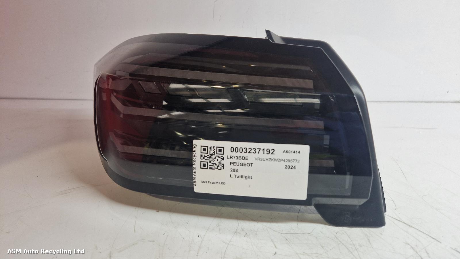 View Auto part L Taillight Peugeot 208 2024