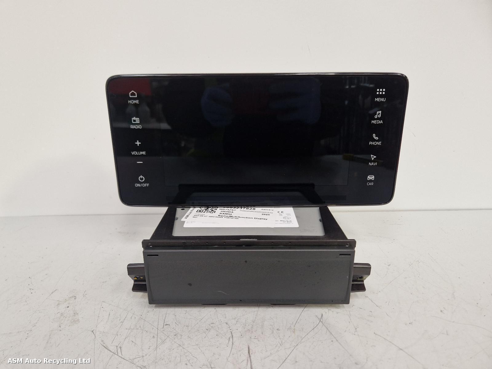 View Auto part Radio Display Skoda Kamiq 2025