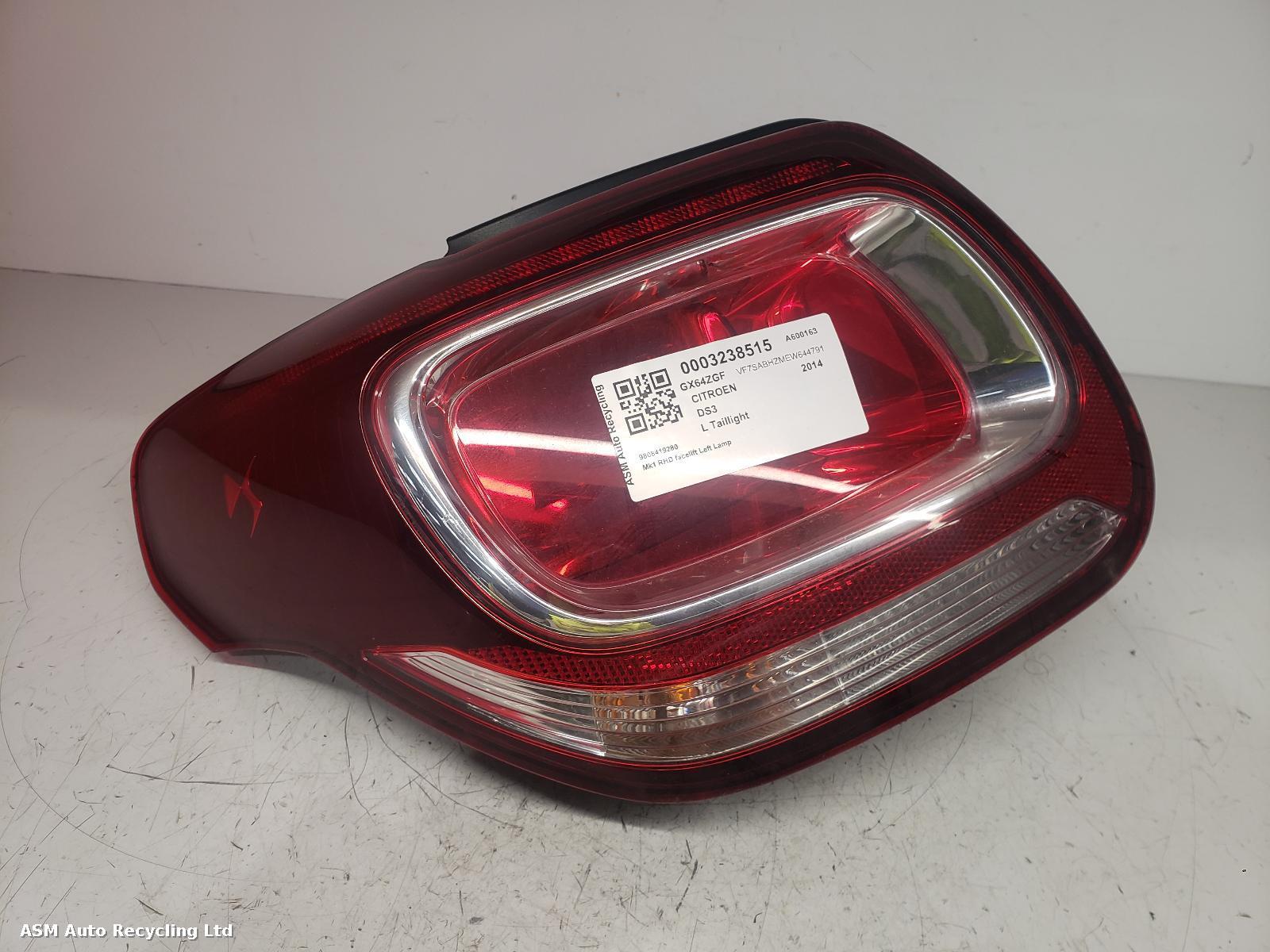 View Auto part L Taillight Citroen Ds3 2014