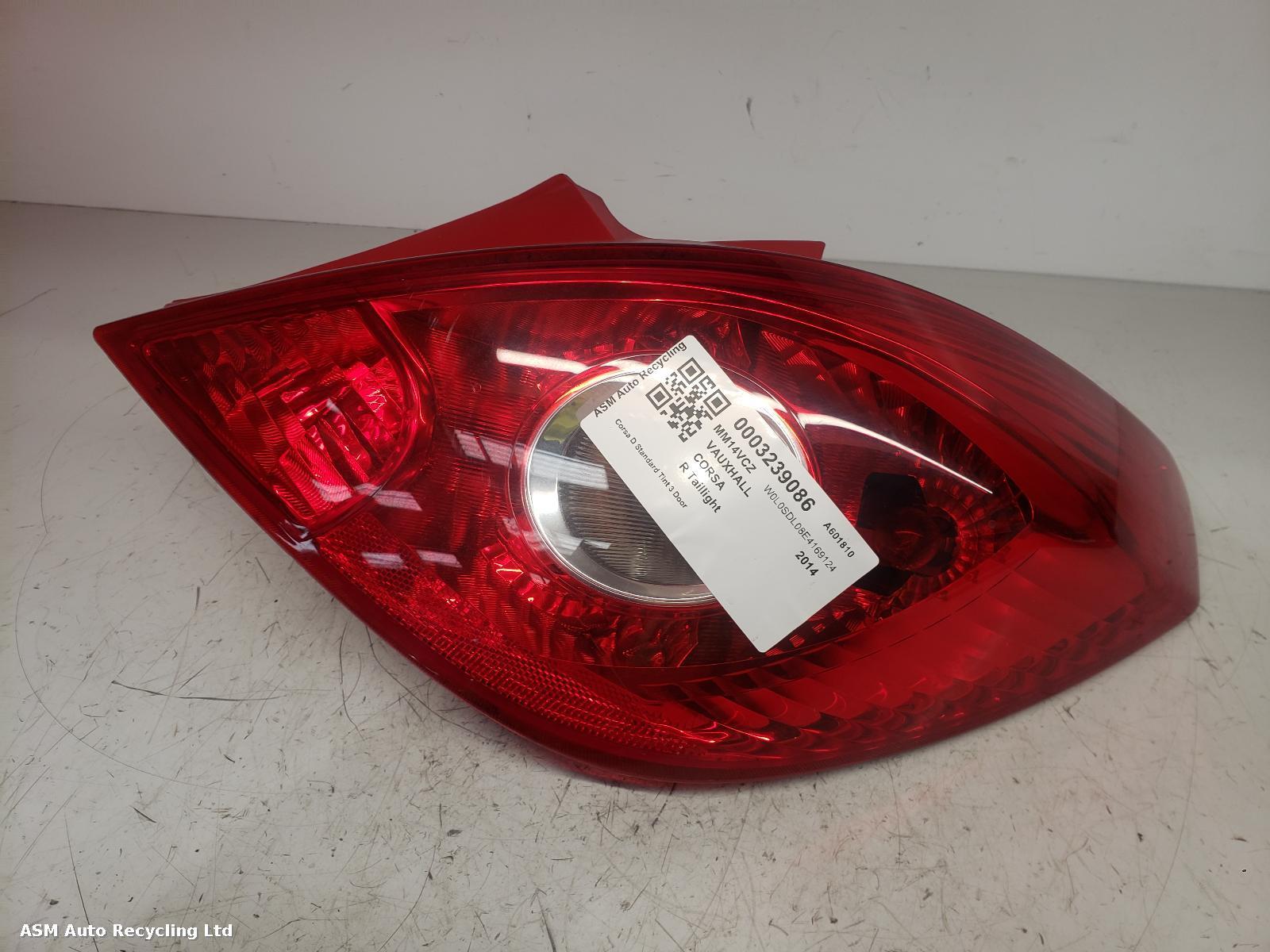 View Auto part R Taillight Vauxhall Corsa 2014