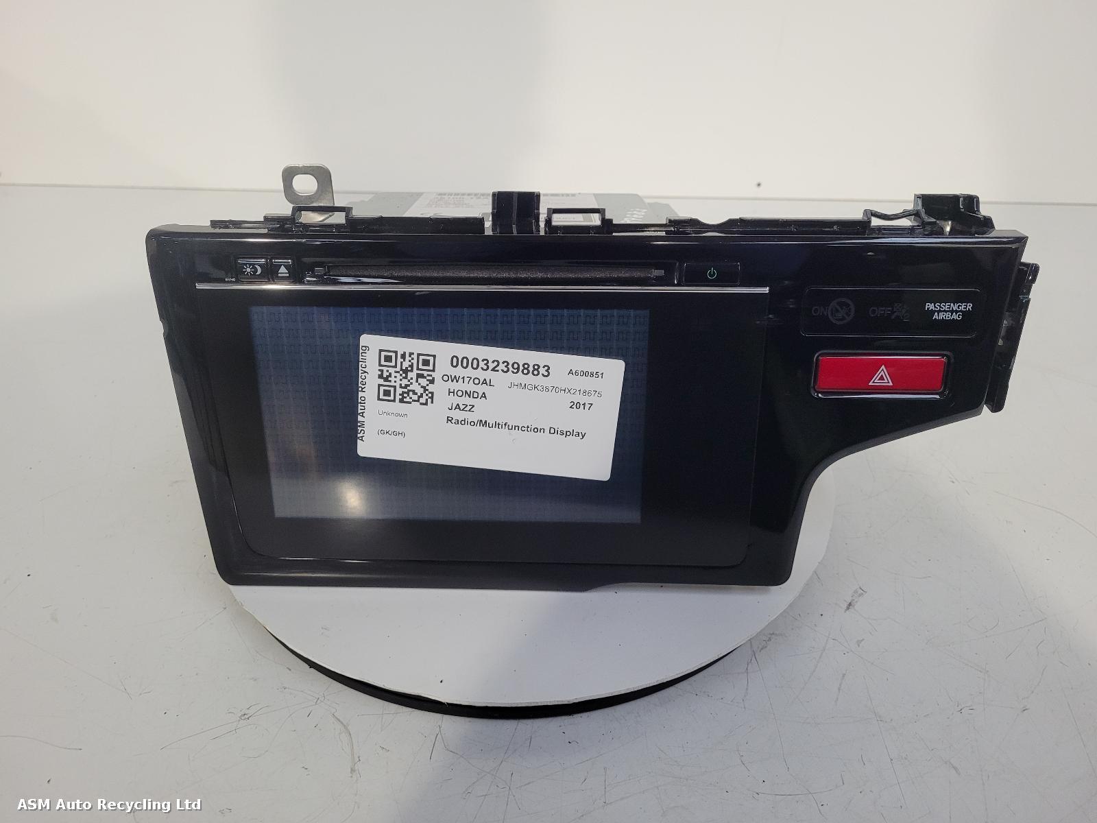 View Auto part Radio Display Honda Jazz 2017