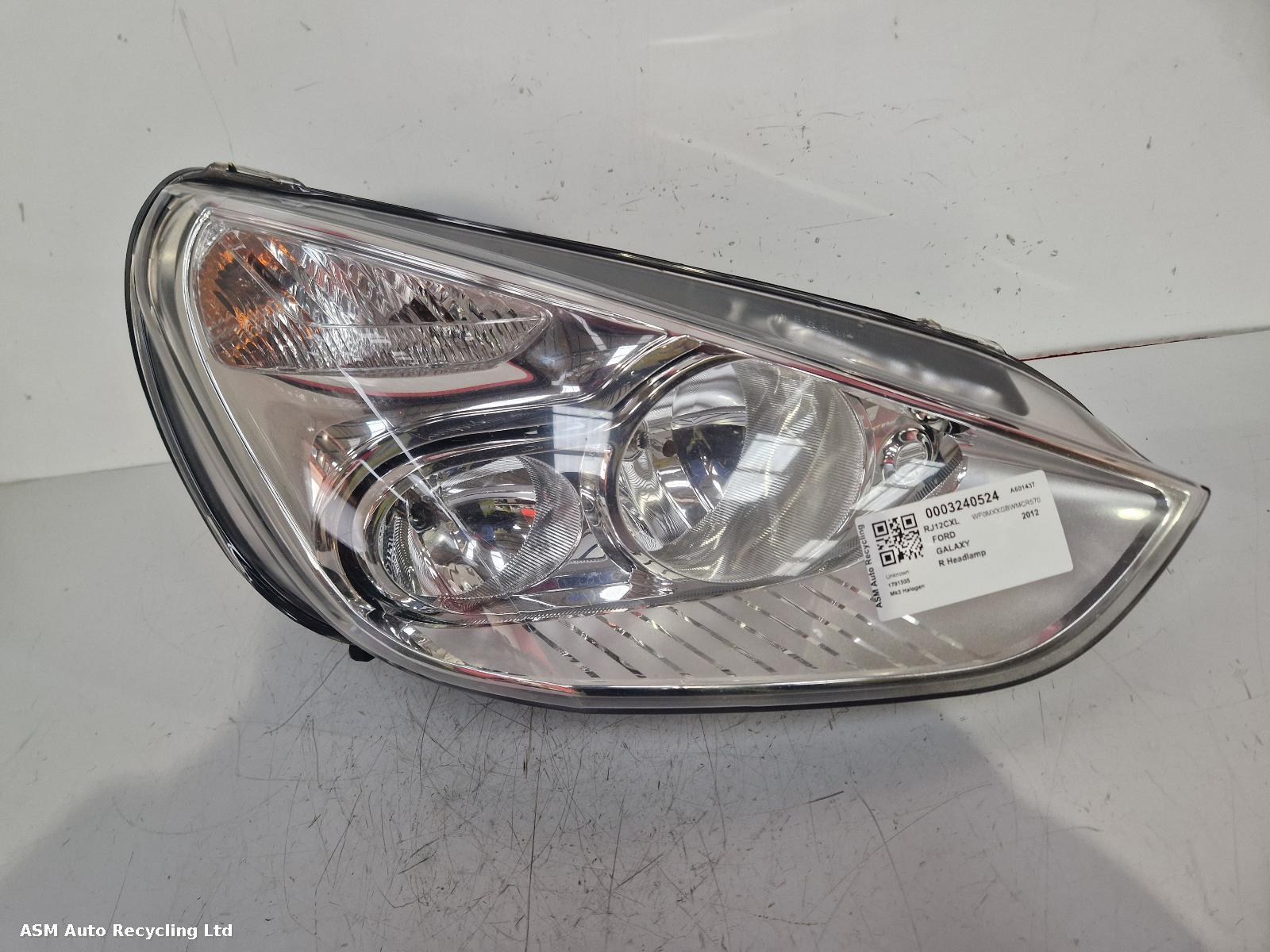 View Auto part R Headlamp Ford Galaxy 2012
